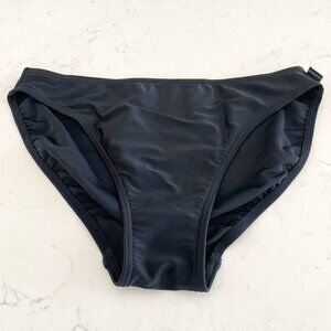 Seafolly Australia Nylon Elastane Lined Bikini Bottoms Black Sz 8 US/10 CDA